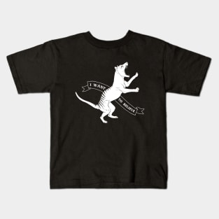 Tasmanian Tiger - I Want To Believe Kids T-Shirt